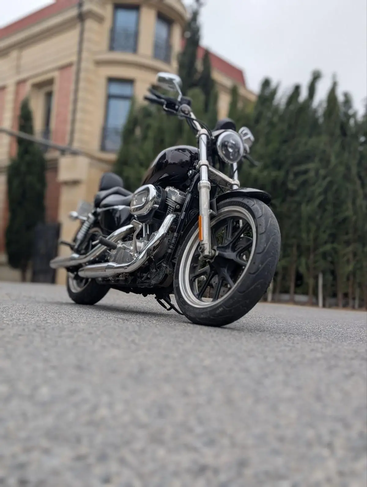 Harley Davidson Sportster SuperLow XL883L — Bakı (7)
